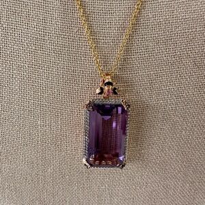 Ross Simons 15.00 Carat Amethyst Necklace